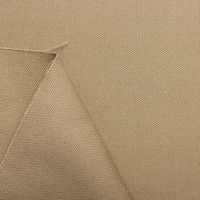 日本紐釦貿易 オックス生地 巾112cm 3ｍカット ペールカーキ B29000-L63-3M　巾112cm×3ｍ（直送品）