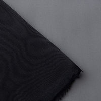 コスモテキスタイル ポリエステルオーガンジー生地 巾112cm×4m切売カット 黒 DD391-300-4M 手芸・ハンドメイド用品（直送品）