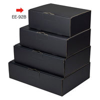 ヤマニパッケージ 宅配箱　EE-92B はっ水宅配箱 9cm 黒　100枚(50枚×2)（直送品）