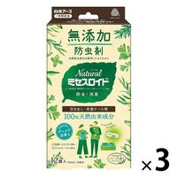 Natural ミセスロイド 引き出し・衣装ケース用 1年防虫 1セット（12個入×3箱） 白元アース