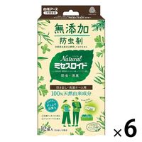 Natural ミセスロイド 引き出し・衣装ケース用 1年防虫 1セット（12個入×6箱） 白元アース