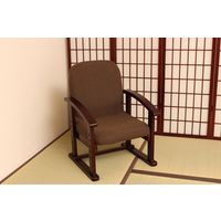 谷村実業株式会社 立ち座りラクラク座椅子　ハイタイプ　ブラウン TAN-101H（BR） 1個（直送品）
