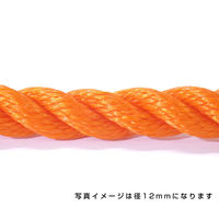 伊藤製鋼 ポリエチレンロープ　オレンジ　３ｍｍ　１００ｍ巻 6300040586 1巻（直送品）
