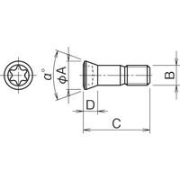 ダイジェット工業 ダイジェット クランプスクリュー FSW-3509H 1個 176-6866（直送品）