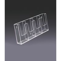 プリコ カタログスタンド 壁掛用 A4三つ折り縦×4列 4W104 1セット(20個) 105-6658（直送品）