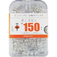 ミツヤ ボンゴピン透明 150本 BX3-PBTM 1セット(450本:150本×3箱) 356-6330（直送品）