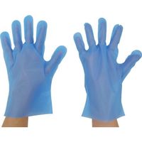 東京パック エンボス手袋五本絞り化粧箱M ブルー BGK-M 1セット(4000枚:200枚×20箱) 158-4431（直送品）