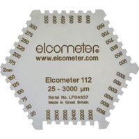 エルコメーター elcometer 六角形ウェットフィルム膜厚計 B112----1B 1枚 107-1213（直送品）