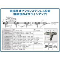 スーパー工業 パイプSUS13SuL1000ナット付SFS(ミスト発生機用) 10ZB6214 1個 205-2669（直送品）