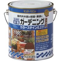 サンデーペイント 水性ガーデニング塗料カラーステイン ホワイト 1600M 265367 1個 201-3164（直送品）