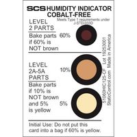 DESCO JAPAN SCS 湿度表示カード 相対湿度5% 10% 60% コバルトフリー 125枚入 51060HIC125-CF 1缶（直送品）