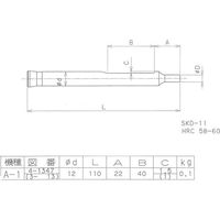 ミヤギ 宮城 A1 パンチ 3.1mm AP-3.1 1個 837-8953（直送品）