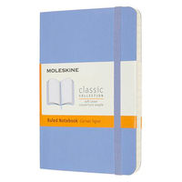 モレスキン クラシックノートブック ソフト ルールド(横罫) ポケット ハイドレイジブルー QP611B42 1冊（直送品）