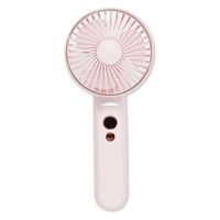 ハンディ扇風機 充電式 卓上 ストラップ付 4WAY HANDY FAN ピンク 603-5041 サンタン