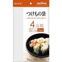 日本サニパック サニパック KS44つけもの袋4斗用透明2枚（0.050mm） KS44 445-6137（直送品）