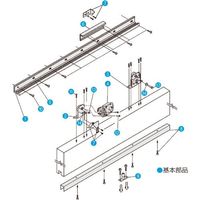 ダイケン スライデックス 傾斜レールタイプ（自閉式） HCS-3015KT型 HCS-3015KTL 162-1916（直送品）