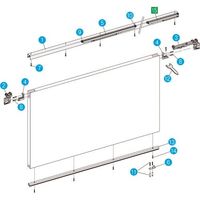 ダイケン スライデックス ソフトクローザー 水平レールタイプ（手動引込み式） HCS-SC3013TS 162-1909（直送品）