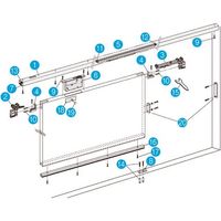 ダイケン スライデックス ソフトクローザー 水平レールタイプ（自閉引込み式） HCS-JSC35TSM 162-1933（直送品）