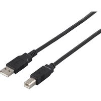 バッファロー USB2.0 A to B ケーブル 1.5m ブラック BU2AB15BK 1個 453-9595（直送品）