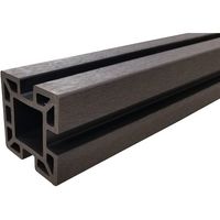 サンセルフ ウッドデッキオリジナルフェンス柱材2本セット ブラック色 10-TS BLACK 2 1セット(2本) 455-2686（直送品）