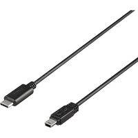 バッファロー USB2.0ケーブル CーminiB 1m ブラック BU2CMN10BK 1個 453-8092（直送品）