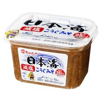 日本海味噌醤油 雪ちゃんの日本海減塩こうじみそ カップ 500g x8 4902116145513（直送品）