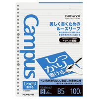 コクヨ キャンパス ルーズリーフ ドット入り罫線 しっかり ノ-S836BT 1冊（100枚）