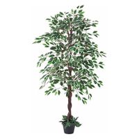 ストア・エキスプレス 立ち木（人工観葉植物）Ｈ１５０ｃｍベンジャミングリーン／ホワイト 8724-850 1台（直送品）