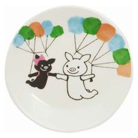 逸品社 プレート 8cm LuckyPig giggle ラッキーピッグ ギグル 皿 食器 洋食器 豆皿 陶磁器 日本製 パラシュート（取寄品）
