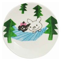 逸品社 プレート 8cm LuckyPig giggle ラッキーピッグ ギグル 皿 食器 洋食器 豆皿 陶磁器 日本製 ハンモック（取寄品）