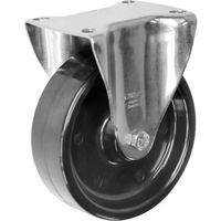 シシクSISIKUアドクライス シシク 耐熱樹脂車輪付キャスター 150径 固定 ステンレス BX-PHN150G 1個 135-0273（直送品）
