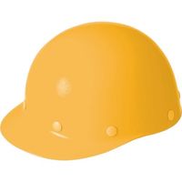 ユニット ヘルメット野球帽型(飛)黄 特殊FRP 377-07YE 1個 739-6686（直送品）