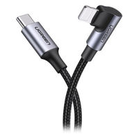 ライトニングケーブル 1m L字 18W USB（C）[オス]-Lightning[オス] 1個 UGREEN