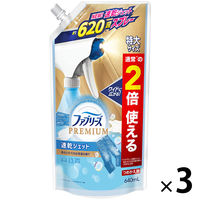 ファブリーズ 布用 速乾ジェット あらいたてのお洗濯の香り 詰め替え 特大 640mL 1セット（3個） 消臭スプレー P＆G