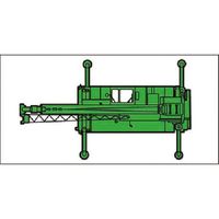 つくし工房 つくし ミニ重機マグネット平面タイプ ラフテレーンクレーン 小 MK-211 1個 185-4336（直送品）