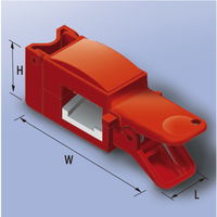 システック JAPPY MCCBロックアウト治具 SLAーT01 SLA-T01 1セット(2個)（直送品）