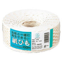 マルアイ 紙ひも NO.10 白 12巻 カヒ-10W（12）（直送品）