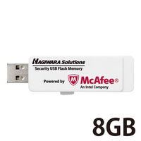 セキュリティ USBメモリ 8GB USB3.0 ウィルス対策 マカフィー 1年ライセンス HUD-PUVM308GA1 エレコム 1個