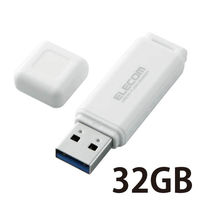 エレコム USBメモリ/HSU/32GB/USB3.0/ホワイト MF-HSU3A32GWH 1個