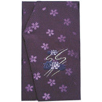 ササガワ タカ印 金封ふくさ 刺繍 佛用 紫 44-1231 5枚（1枚袋入×5枚箱入）（取寄品）