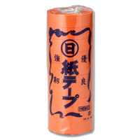 シモジマ 紙テープ マルヒ 橙 001530108 1セット（10巻入×30袋）（直送品）