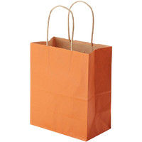【ケース販売】HEIKO 紙袋 25チャームバッグ 21-12 未晒 オレンジC 003266305 1ケース(50枚入×6袋)（直送品）