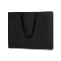 【ケース販売】シモジマ HEIKO 紙袋 ファッションバッグ L 黒 006489300 1ケース(10枚入×5袋 合計50枚)（直送品）