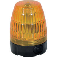 日動工業 日動　電池式小型ＬＥＤ回転灯　ＬＥＤフラッシャー７５　黄 NLF75-BA-Y 1台 835-7582