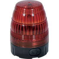日動工業 日動 小型LED回転灯 LEDフラッシャー75 電池式・マグネット付 赤 NLF75-BA-R 1台 835-7581（直送品）