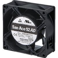 山洋電気 SanACE ACDCファンセットモデル(120×38mm センサ付) ST1-9AD1201H1H 1台 835-4189（直送品）