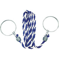 トラスコ中山 TRUSCO コーン用ロープ 標識 青×白 12mmX2m TCC-32 1本(1個) 855-8129（直送品）