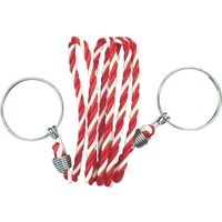 トラスコ中山 コーン用ロープ　標識　赤×白　１２ｍｍＸ２ｍ TCC-33 1個 855-8130