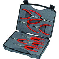 KNIPEX 002125 8本組 スナップリングプライヤー 1セット 836-3367（直送品）