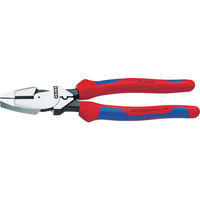 KNIPEX 0912ー240(落下防止ツール付き) 架線工事用強力ペンチ 0912-240T 1丁 836-8952（直送品）